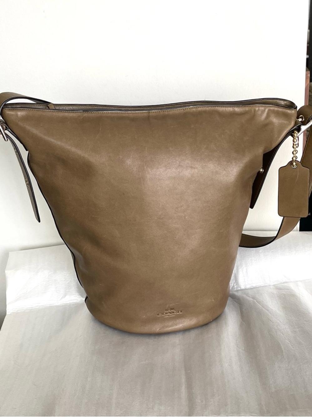 Coach Bleecker Duffle Glove Leather Sac Bag - Picture 2 of 15